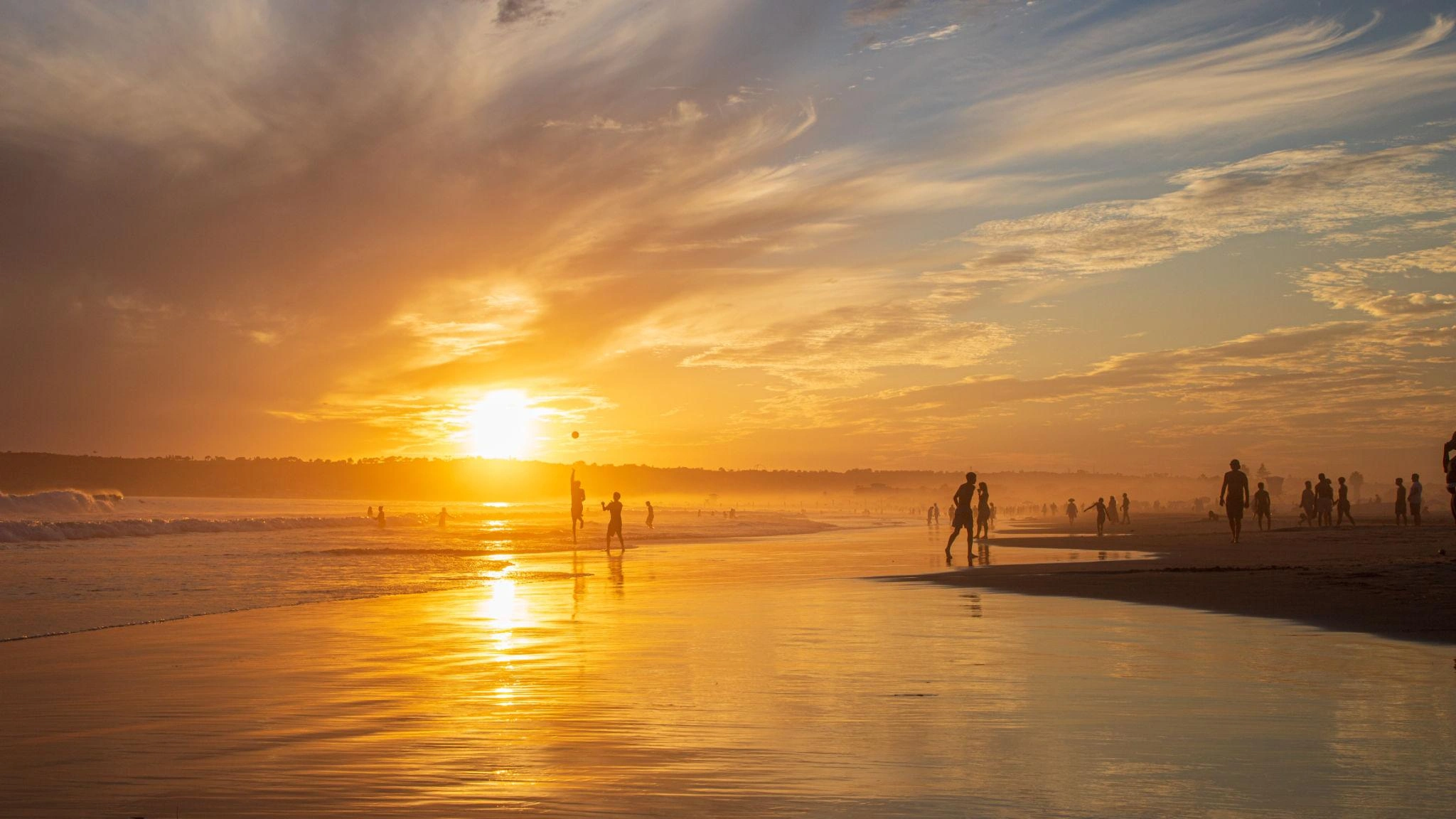 Golden Sunset at Pacific Beach